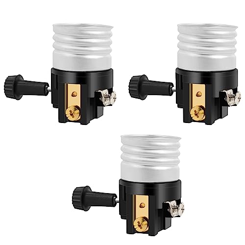 UL Listed E26 Light Socket with ON (3 Count)
