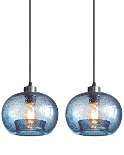 Glass Pendant Lights Kitchen Island (2 Count)