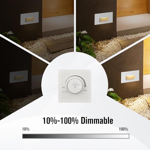Outdoor Step Lights LED Stair Light Indoor 120V Dimmable (6 Count)