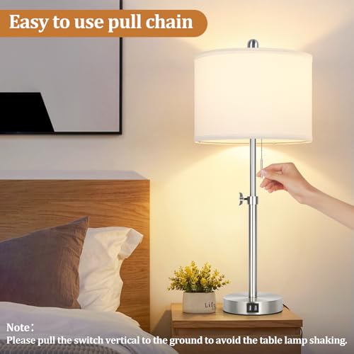 Table Lamp Set of 2 for Bedroom (2 Count)