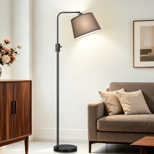Upgraded】 Dimmable Black Floor Lamps