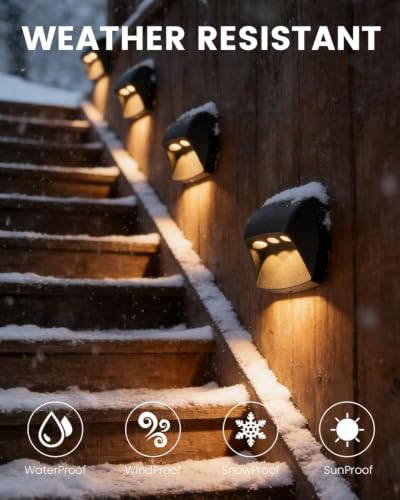 4 Pack Aluminum Low Voltage Outdoor Step Lights (4 Count)