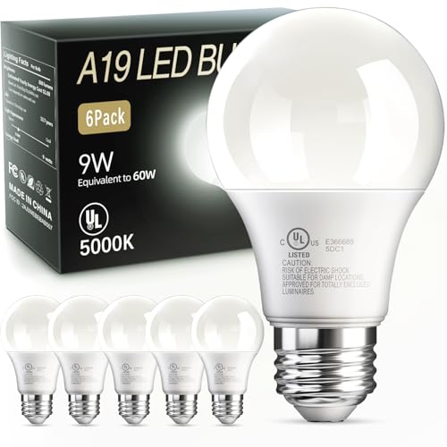 LED Light Bulbs Daylight 5000K (6 Count)
