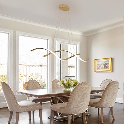 Gold Chandeliers Dining Room Over Table