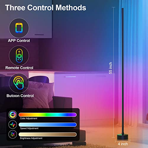 Corner Floor Lamp LED (2 Count)