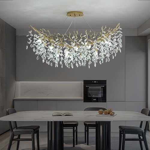 Rectangle Crystal Tree Branch Chandelier