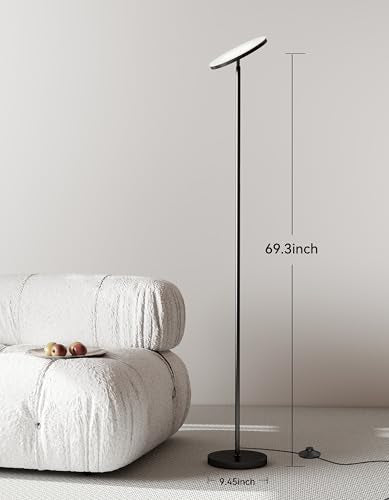 LED Torchiere Floor Lamp with Remote