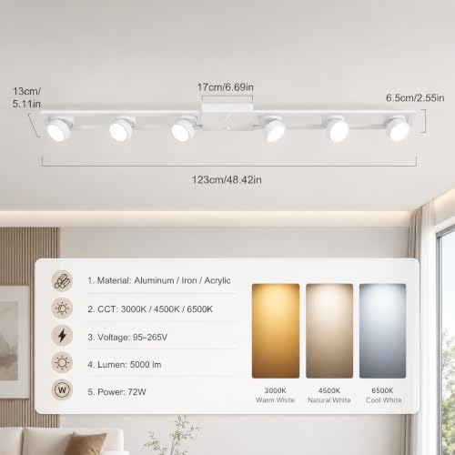 Modern Dimmable LED Ceiling Light Track Lighting Fixtures