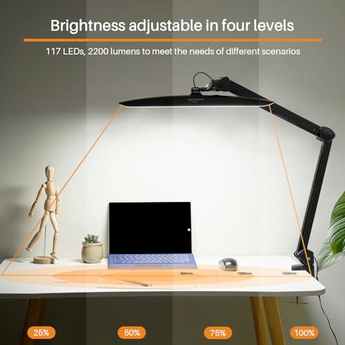 20 Inch LED Desk Lamp with Clamp