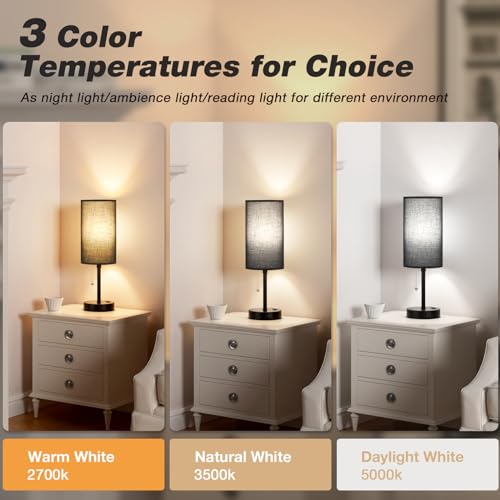 17in Bedside Table Lamp for Bedroom