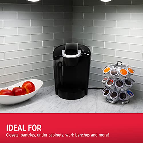 Battery Powered Puck Lights with Remote Wall Switch (2 Count)
