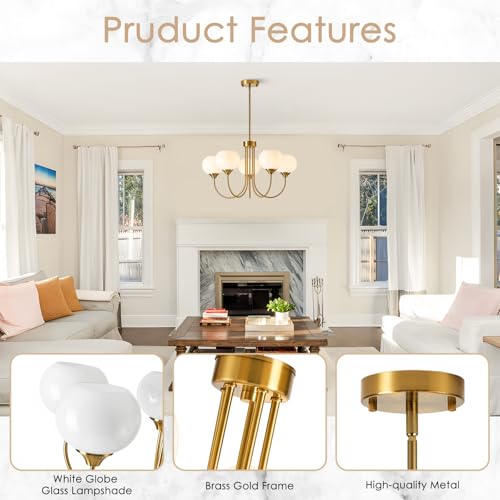 Mid Century Modern Globe Chandelier