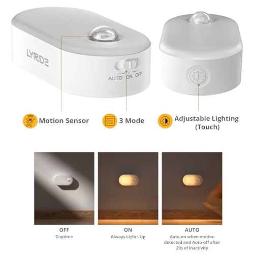 Rechargeable Battery Night Light with Motion Sensor (4 Count)