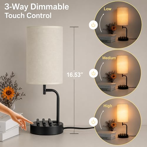 Touch Control USB Table Lamp with USB C