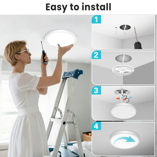 7 inch Flush Mount LED Ceiling Light Fixture (6 Count)