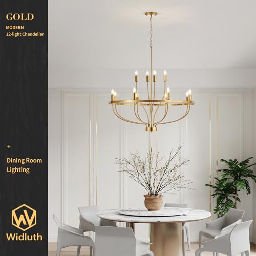 33.5" Gold Chandelier