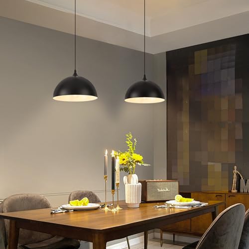 Black Pendant Lights Kitchen Island 2 Pack (2 Count)