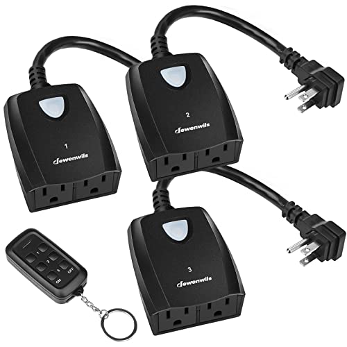 Outdoor Remote Control Outlet (3 Count)