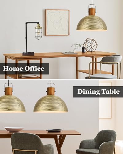 2 Pack Large Hammered Pendant Light Fixtures (2 Count)