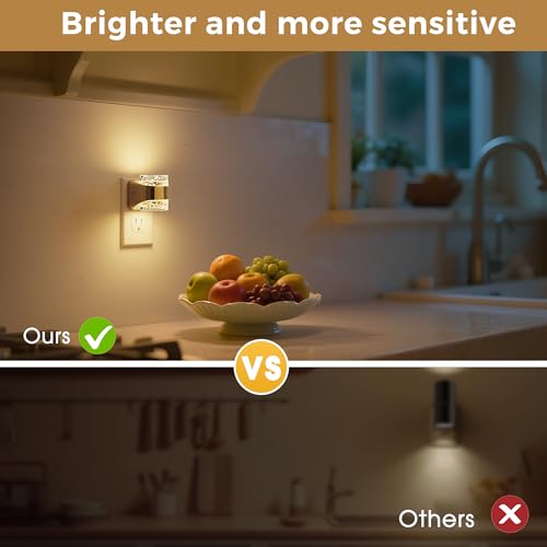 Night Light 2 Pack 3000K Bubble Night Lights Plug into Wall (2 Count)
