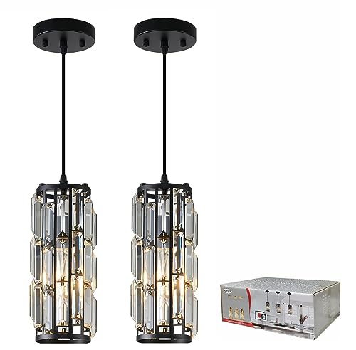 Black Pendant lamp Modern Pendant lamp (2 Count)