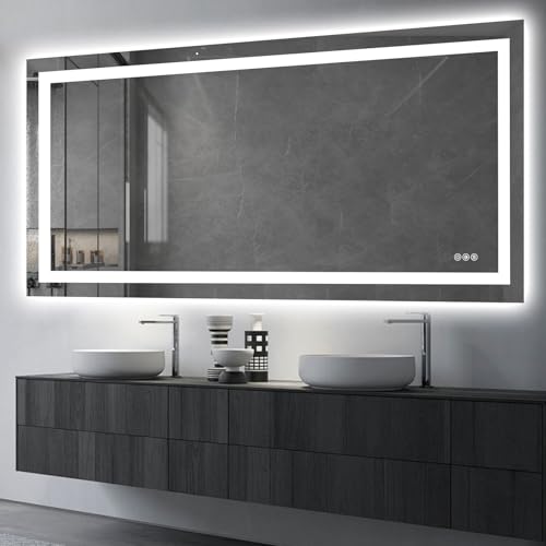 72"X36" LED Bathroom Mirror with Lights