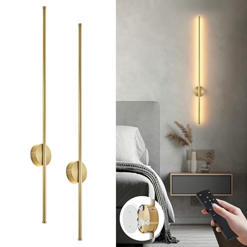 Battery Operated Modern Wall Sconce Set of Two