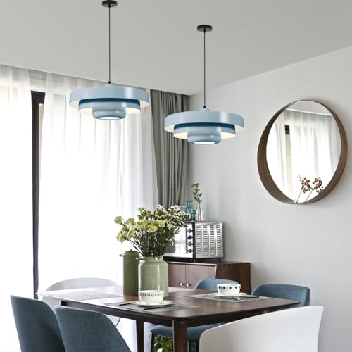 Minimalist Scandinavian Light Blue Pendant Light