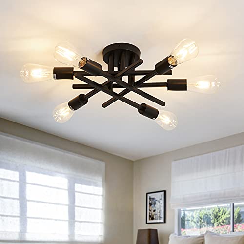 Semi Flush Mount Modern Ceiling Light Fixture