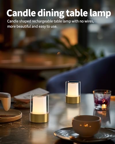 4" Bronze Cordless Table Lamp Set of 2 (2 Count)