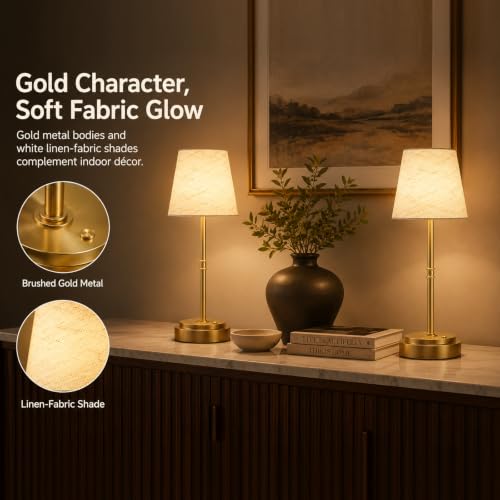 Cordless Table Lamps 2 Pack (2 Count)