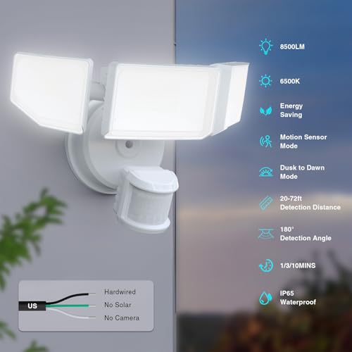 85W LED Security Lights Motion Sensor Light Outdoor