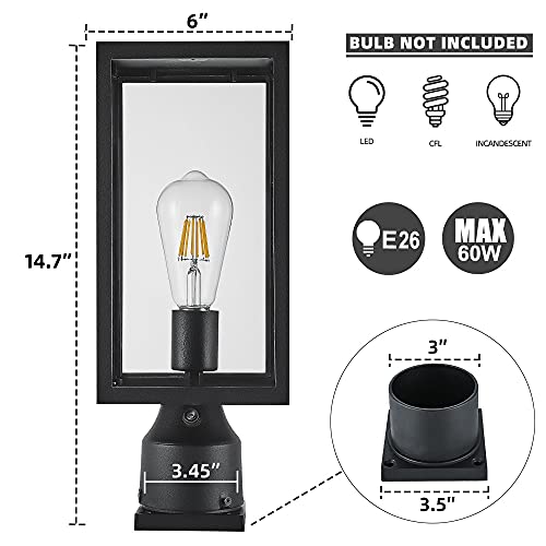 Large Dusk to Dawn Outdoor Post Light