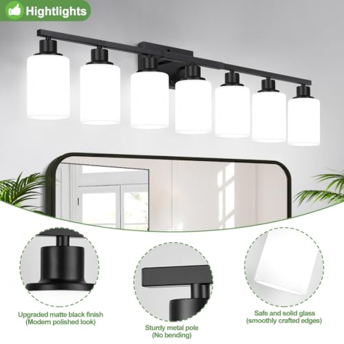 7 Light Bathroom Light Fixtures