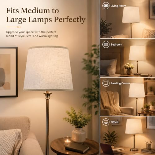 Large Drum Lamp Shades Set of 2 (2 Count)