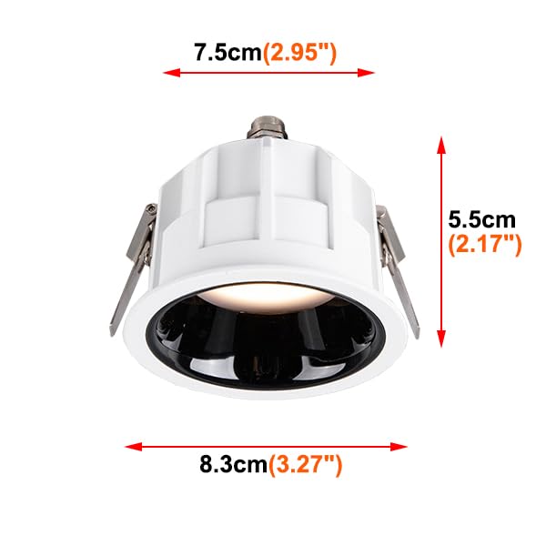 7W LED COB Waterproof Ceiling Light Hotel Shower Ceiling Lamp