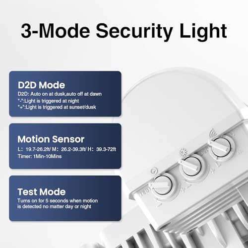 75W LED Flood Light Motion Sensor Outdoor