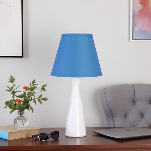58914 Transitional Hardback Empire Shape UNO Construction Lamp Shade in Celadon Blue