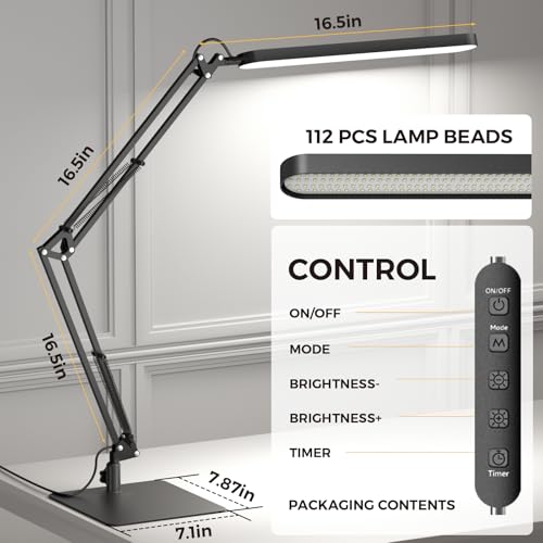 LED Desk Lamp with Slim Base