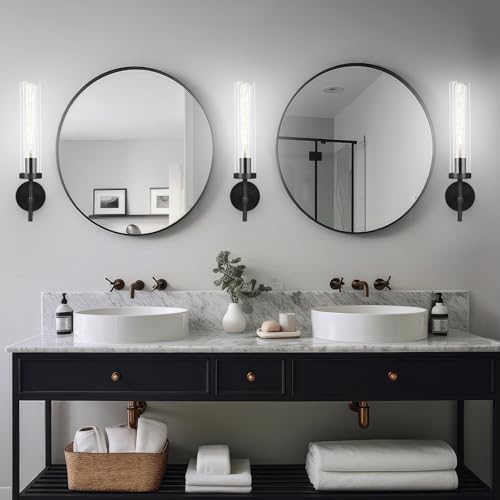 Black Wall Sconces Set of 2