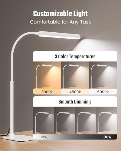 Eye Caring LED Desk Lamp Work Lamp Office Lamp with Base