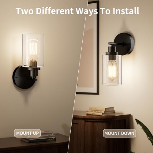 Black Wall Sconce Light