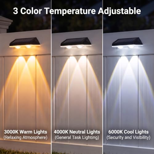 Fence Lights Solar Powered (12 Count)