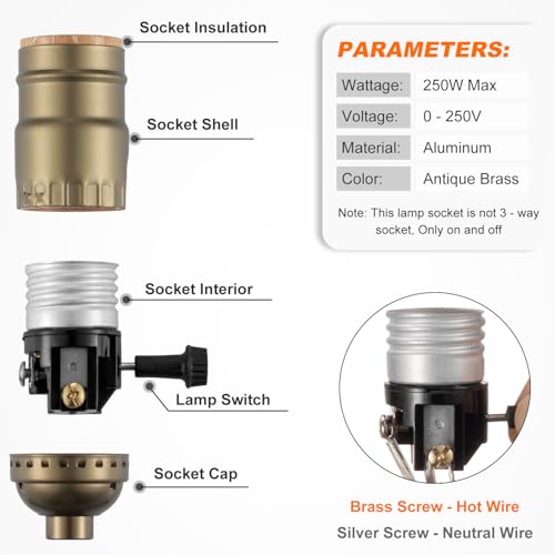 UL Listed Lamp Socket Replacement