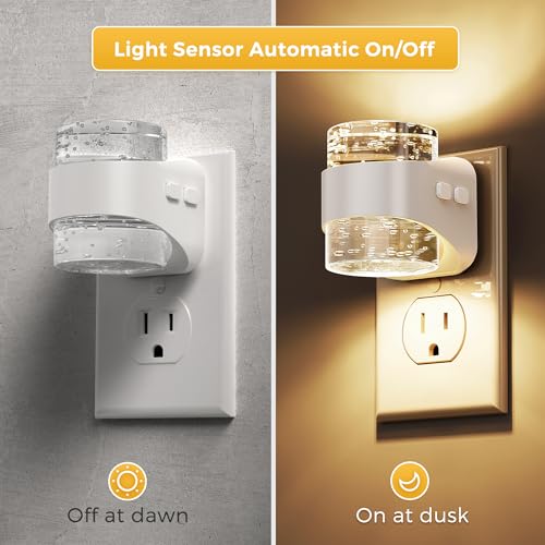 Night Light 3CCT Bubble Night Lights Plug into Wall (4 Count)