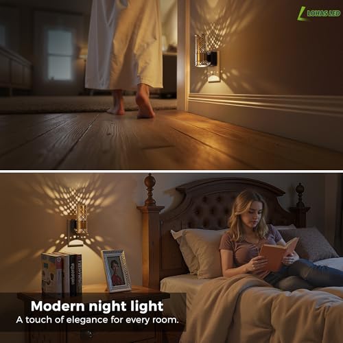 Night Light 2 Pack Dimmable Night Lights Plug into Wall (2 Count)