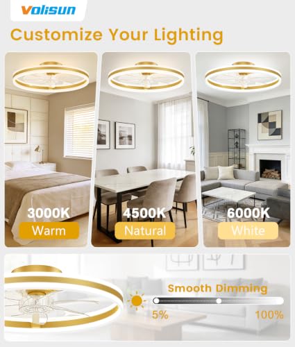 Low Profile Ceiling Fans with Lights and Remote
