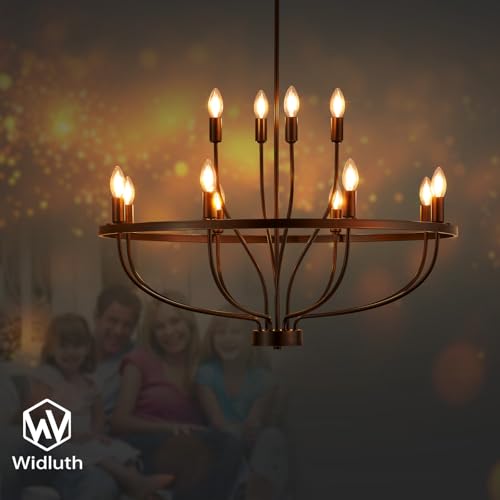 33.5" Black Chandelier