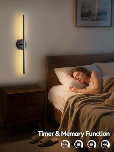 Battery Operated Wall Sconces Set of 2 (2 Count)