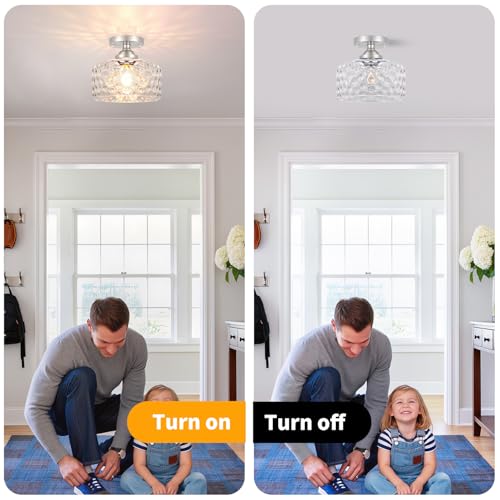 Small Semi Flush Mount Ceiling Light Fixture